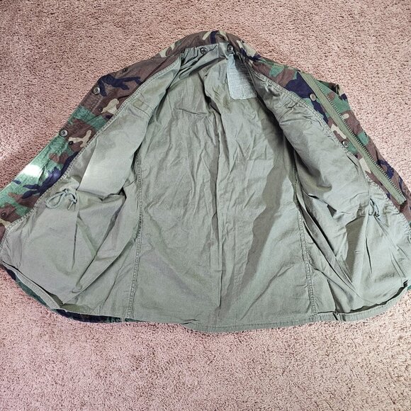 US Army Woodland M65 Field Jacket Medium Regular Engineer Brigade SSI - Picture 3 of 14